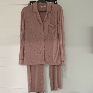 Ugg pajama set Medium lightly worn like new. Pink with stars.